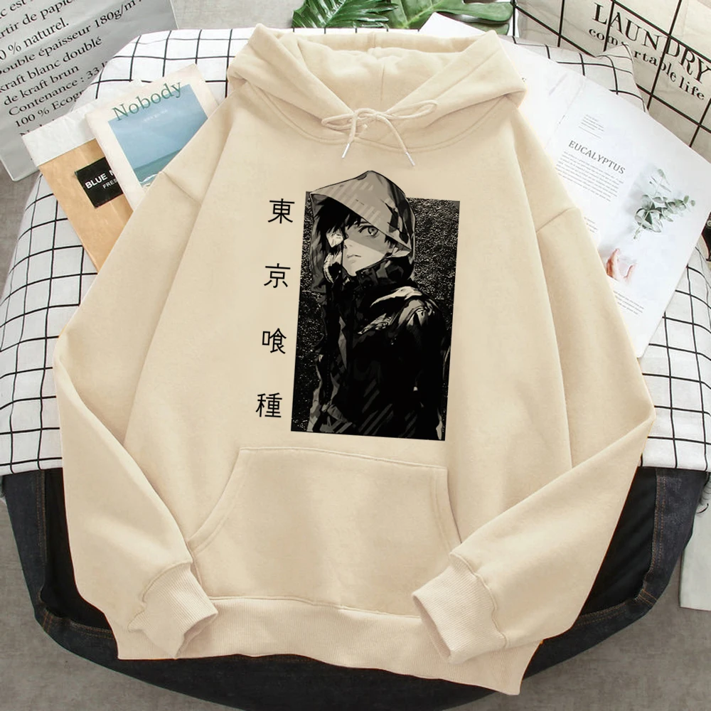 

Толстовки с капюшоном «Токийский Гуль», женская одежда в Корейском стиле, Готическая уличная одежда, зимняя женская одежда с капюшоном 90-х