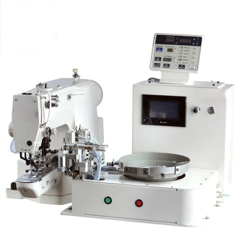 

Automatic delivery button attaching industrial sewing machine