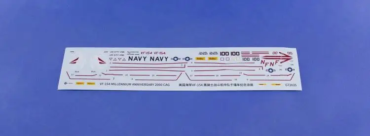 Galaxy G72035 1/72 &quotБоевая эскадрила ONE FIVE FOUR VF-154 ɻLACK kinght ɲooo TOMCAT F-14A CAG&quot