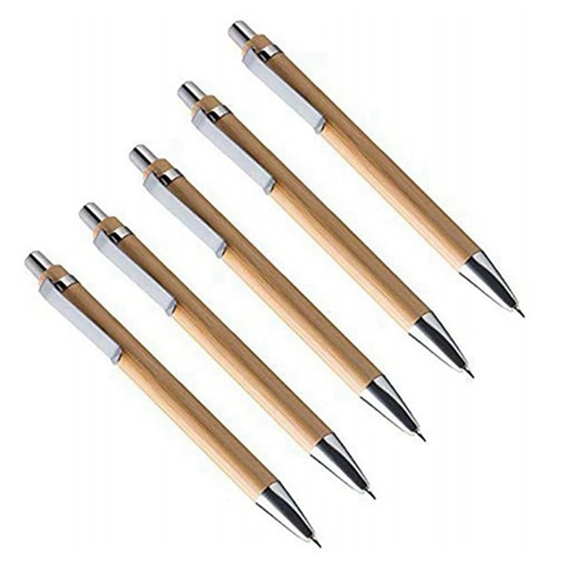 

Набор шариковых ручек 160 шт., инструменты для письма из бамбука и дерева, черные чернила 80 шт. и синие чернила 80 шт.