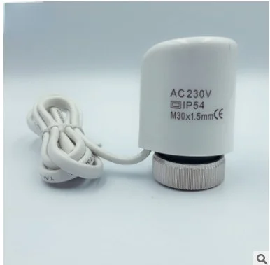 Нормально открытый Электрический тепловой привод 230 В для трубонагревательного