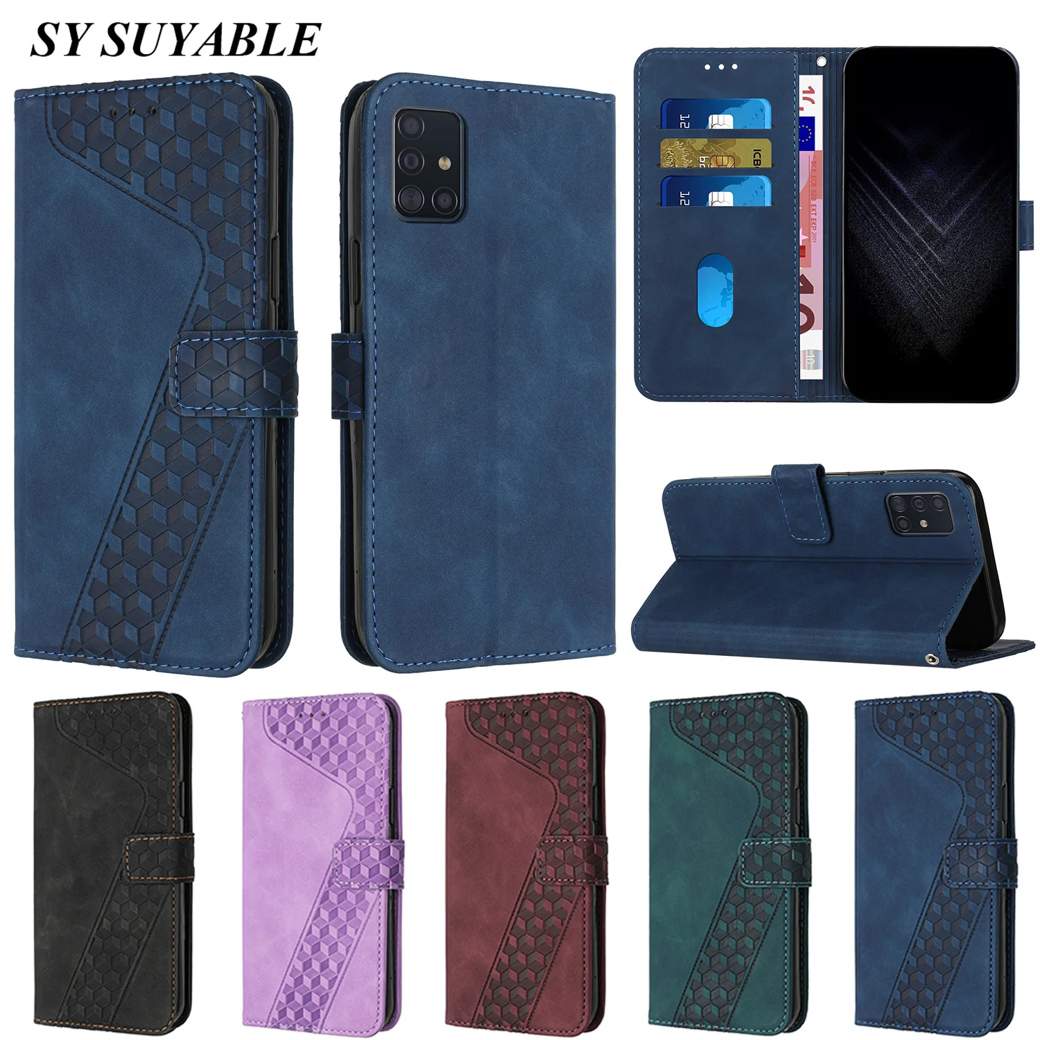 

Flip Leather Phone Bag Case For Huawei P50 P40 P30 P20 P Smart Z 2021 Mate 20 10 Pro Lite Nova 3E 4E 2i Wallet Card Slots Cover