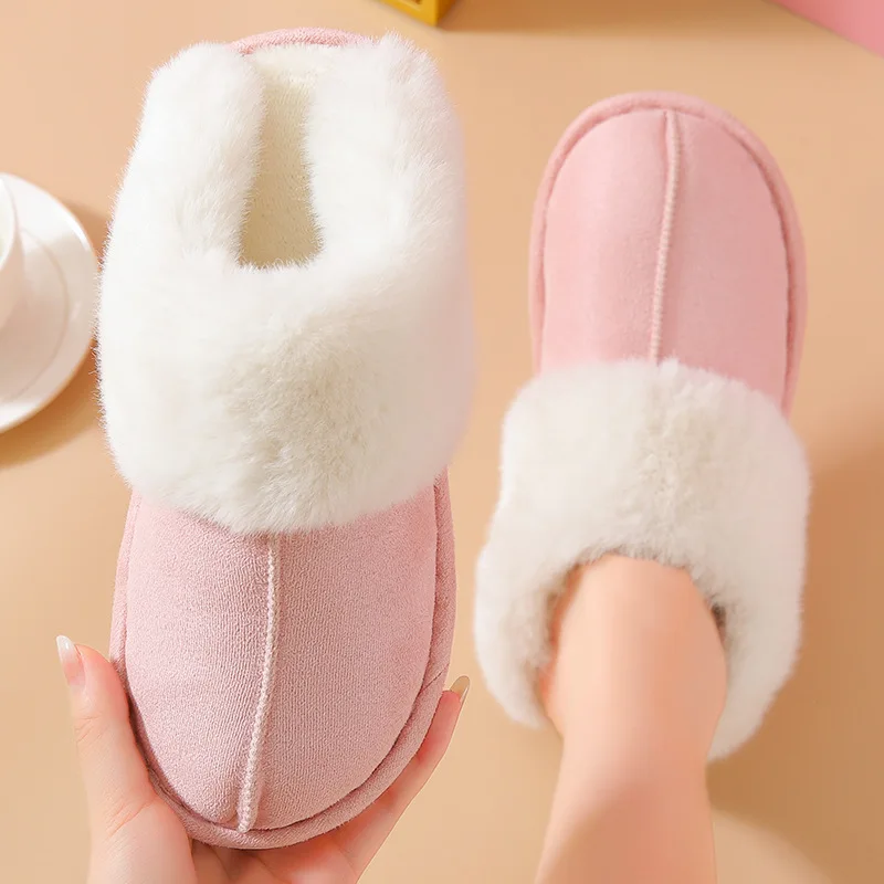 2022 Winter Strange Things Cotton Slippers Women Design Cute Funny Warm Ladies' Slides Indoor Soft Plush Unisex Platform Shoes