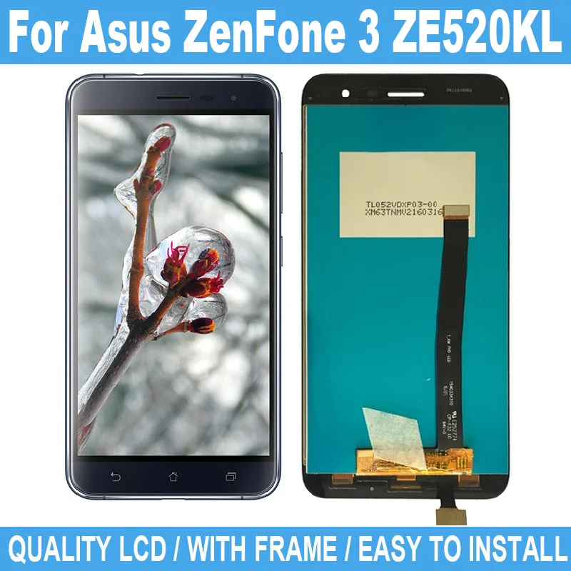 

5.2" For Asus ZenFone 3 ZE520KL LCD Display Digitizer Touch Screen For ZE520KL ZenFone 3 Replacement Display Screen Parts+Tool