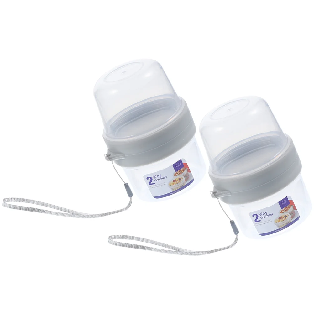 

Salad Airtight Box Double Layer Food Container Breakfast Cup Portable Yogurt Storage