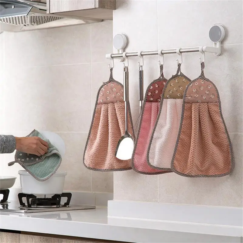 Kitchen Absorbent Non-fluffy Wipe Hand Towel Kitchen Accessorie
