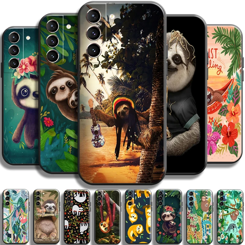 

Cute Cartoon Sloth Animal For Samsung Galaxy S22 S21 S20 Plus Ultra 5G Case S21 S20 FE Phone Case Carcasa Shockproof Funda
