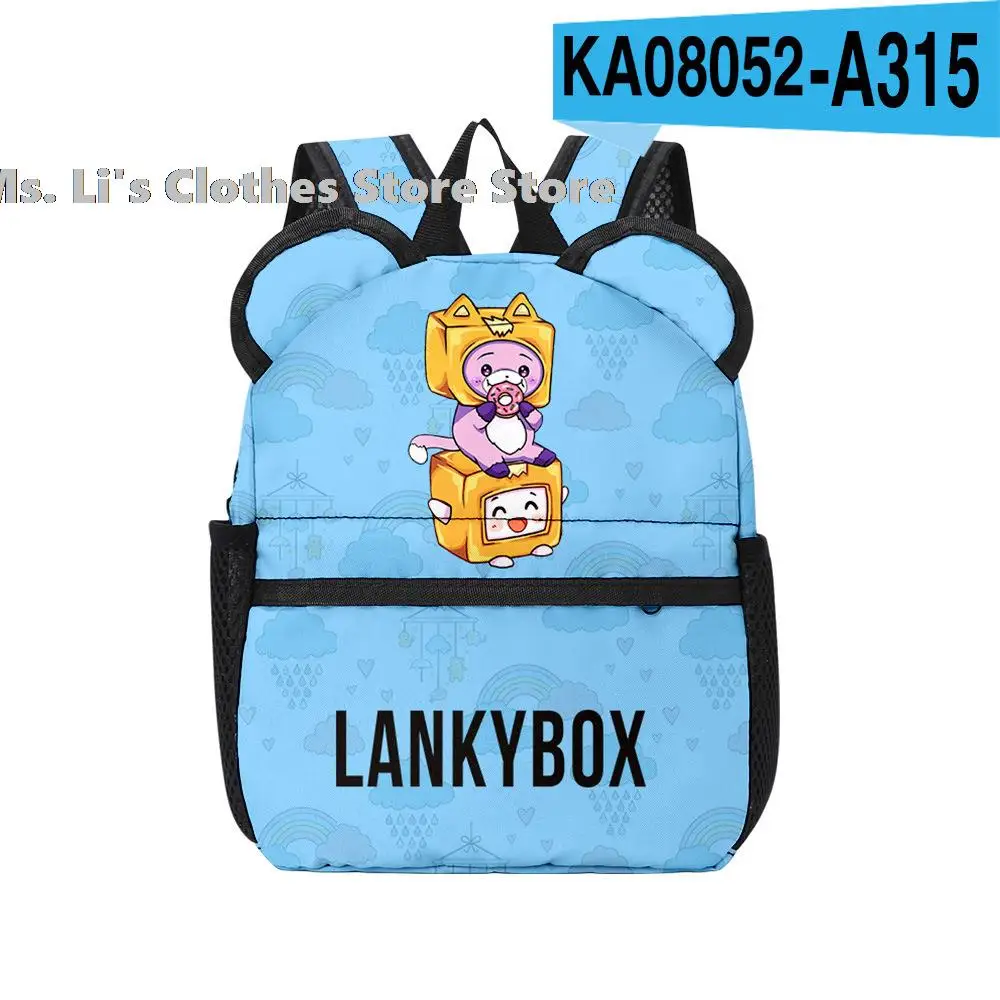 

Рюкзак Lankybox для подростков, водонепроницаемый вместительный школьный ранец из ткани Оксфорд для мальчиков и девочек 2-6 лет, с 3D ушками, доро...