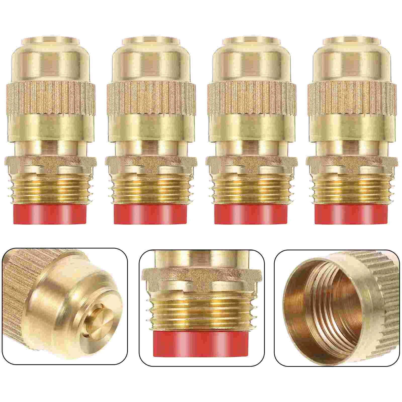 

4pcs Brass Hose Nozzle Durable Practical Hose Sprayer High Pressure Sprayer for Home
