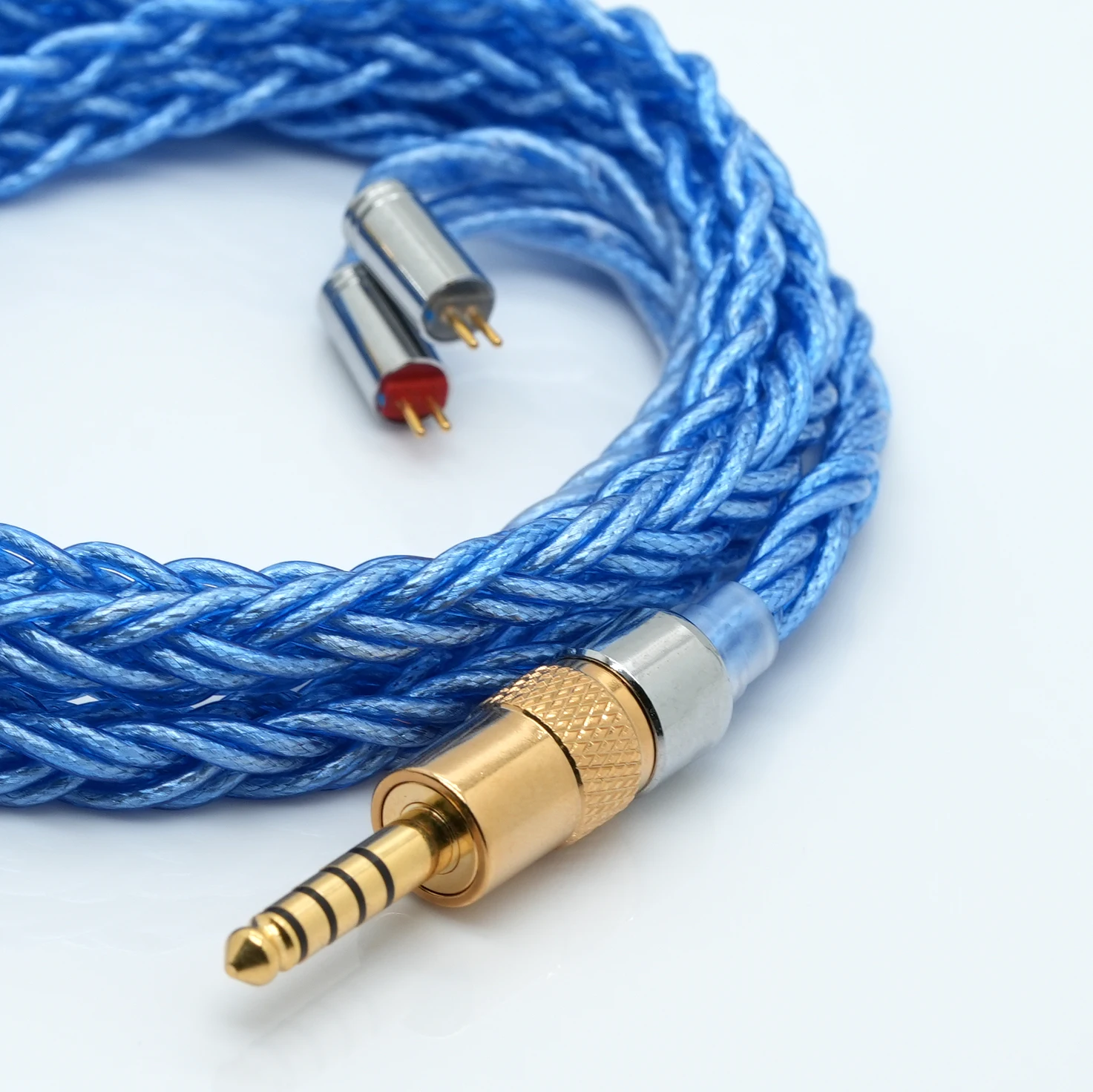 Кабель Trusted C из чистого серебра + меди, посеребренный кабель IEM MMCX, 0,78 мм, 2 контакта, штекер 3,54,4 мм (art.: 3920cbb996d76) - 3920cbb996d76