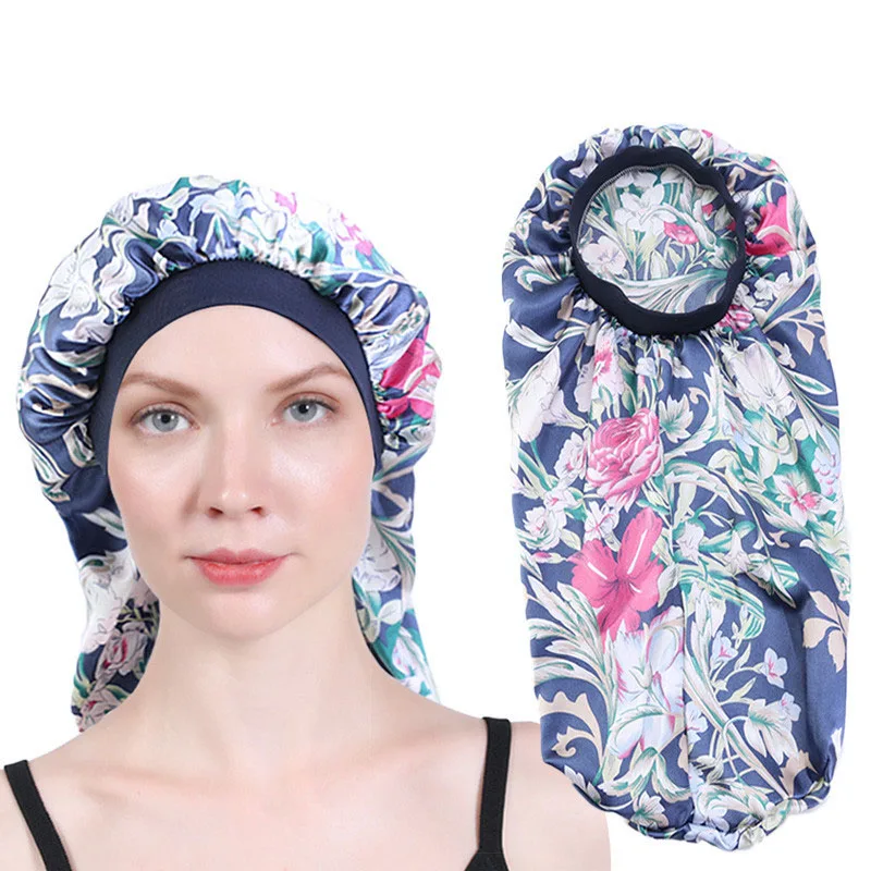 

Women Muslim Hijab Flower Print Turban Hat Cover Chemo Caps Hair Loss Head Scarf Muslim Headwrap Pre-Tied Bandana Turbante Mujer