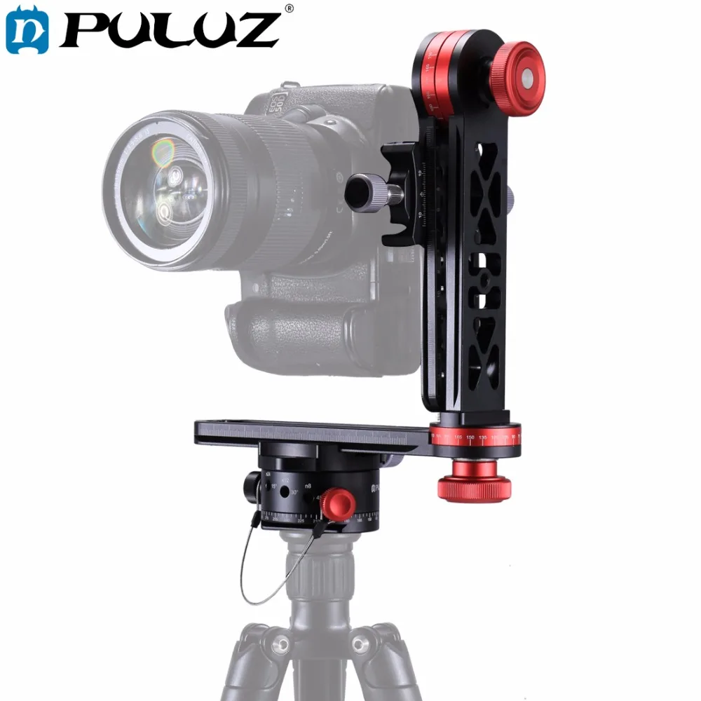 

PULUZ 720 Degree Camera Panoramic Aluminum Alloy Tripod Ball Head kits 3/8 Quick Release Plate1/4 Screw Fixed Plate for DSLR