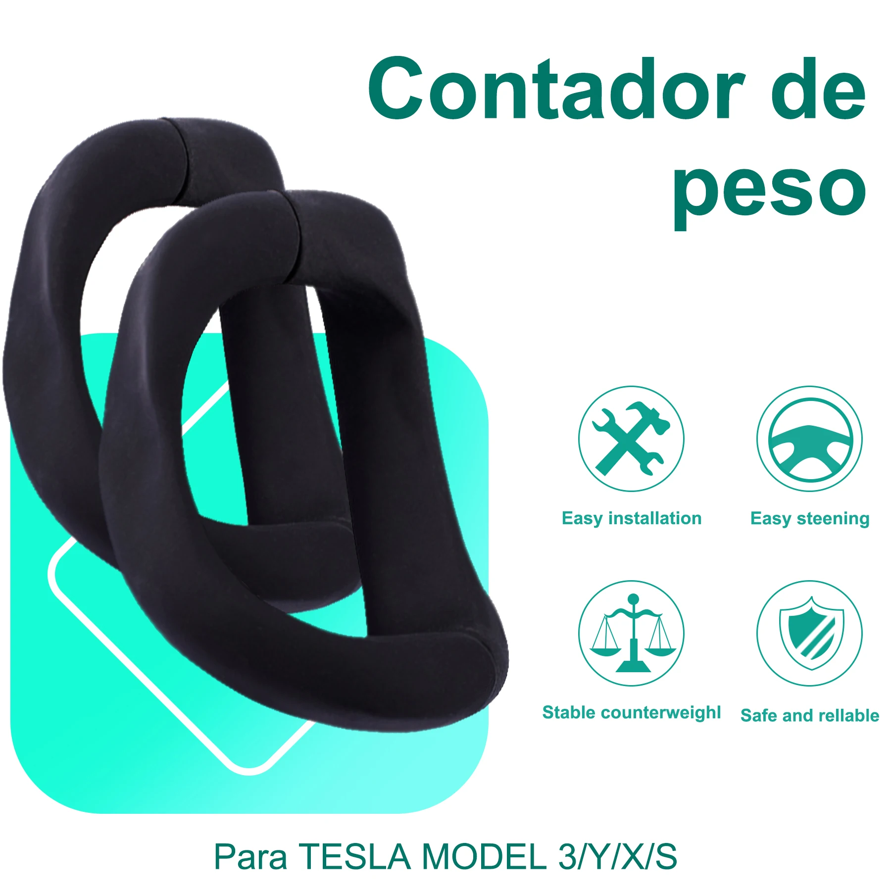 

Suitable For TESLA Model 3 Y S X Upgrade Weight Ring Autopilot FSD Automatic Assisted Driving AP Steering Wheel Booster Gravity