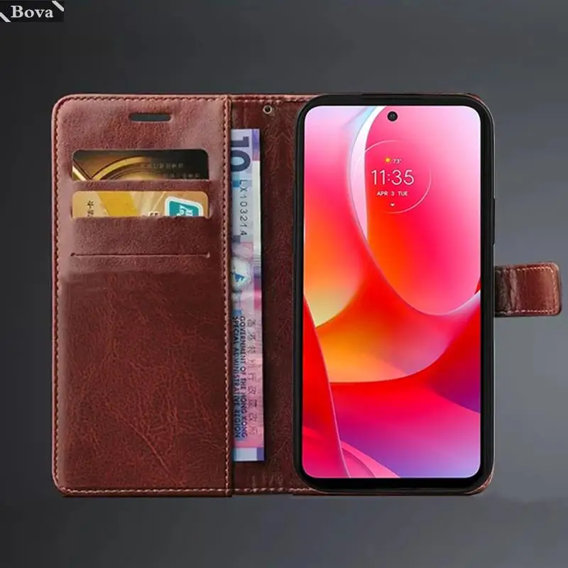 Чехол для Motorola Moto G Power 2022 держатель карт чехол из искусственной кожи флип-чехол