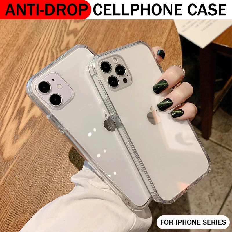 

Transparent Silicone Phone Case For iPhone 13 Pro Max Protective Case For iPhone 12 11 X XS XR 8 7 6 6S Plus Mini Accessories