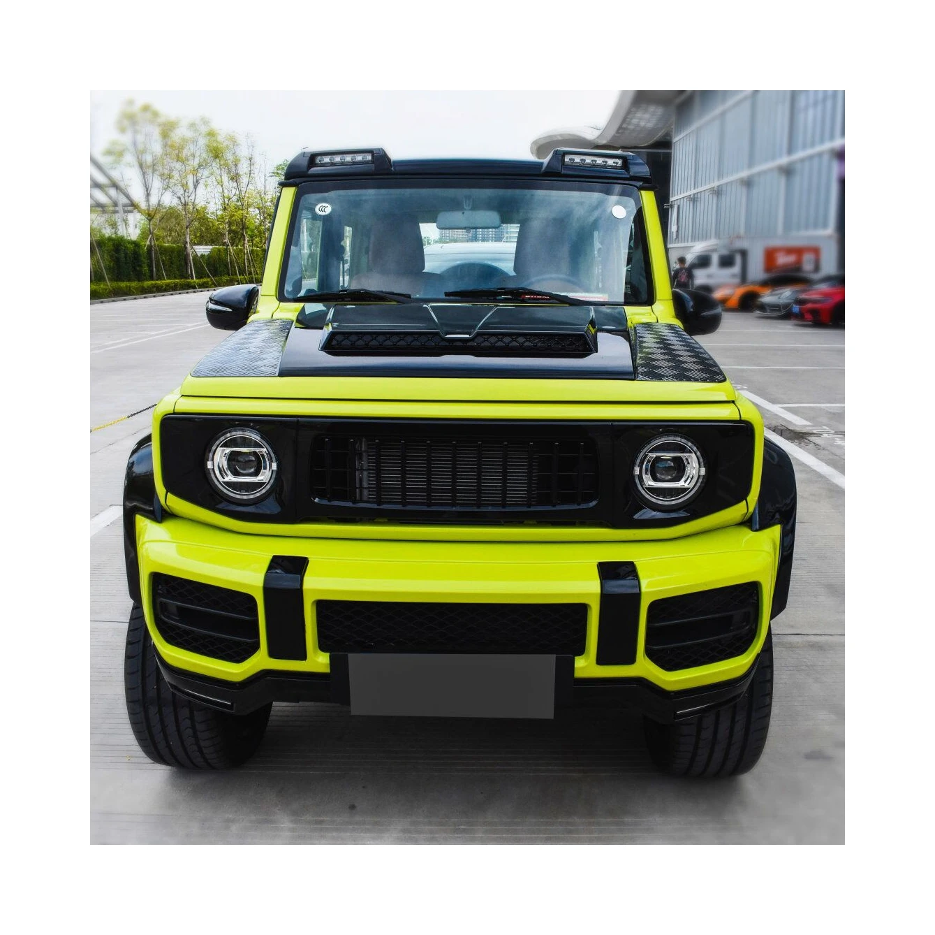

Body kit Auto Parts Car Bumpers Hood Side Skirt Rear Diffuser Exhaust Tip Jimny 4x4 Body Kit