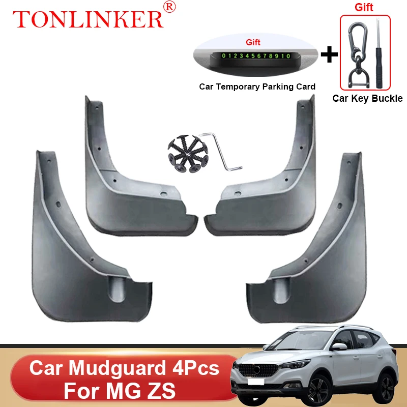 

TONLINKER Car Mudguard For MG ZS MGZS 2018-2022 2023 Front Rear Mud Flaps Mudguards Splash Guards Fender Mudflaps Accessories