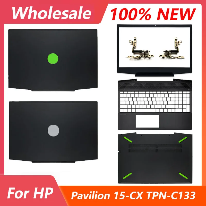 

NEW For HP Pavilion 15 15-CX CX0001la Gaming Laptop Top Case LCD Back Cover/Front Bezel/Hinges/Palmrest Keyboard Top Lower Case