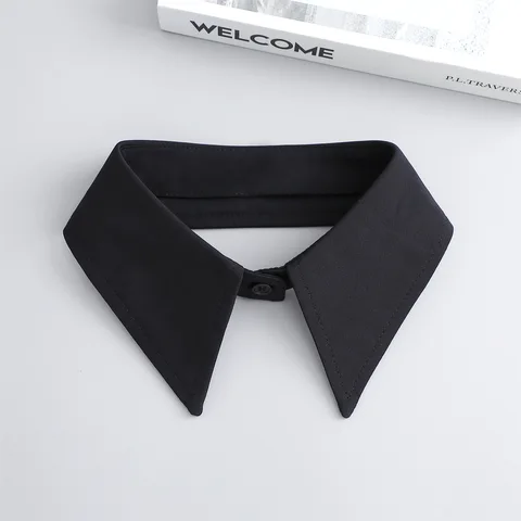 Fashion White Fake Collar Blouse Sweater Shirt Detachable Collar Shirt Black False Collar Lapel Clothing Decorative