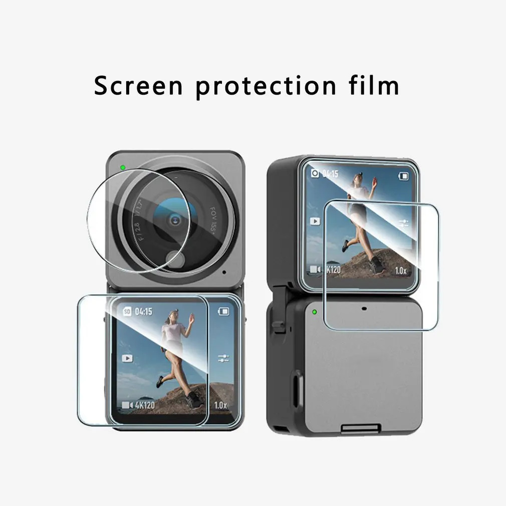 

Защита экрана из закаленного стекла для спортивной камеры DJI Action 2 устойчивая к царапинам Защитная пленка аксессуары
