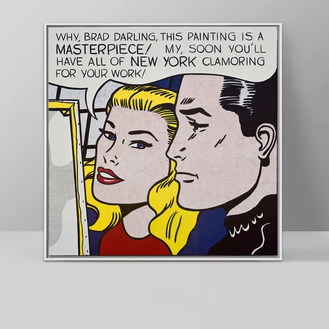 

Плакат с рисунком Роя Лихтенштейна на холсте