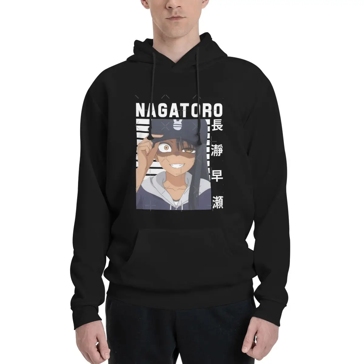 Толстовки Nagatoro с капюшоном в стиле аниме толстовки большого размера мужская