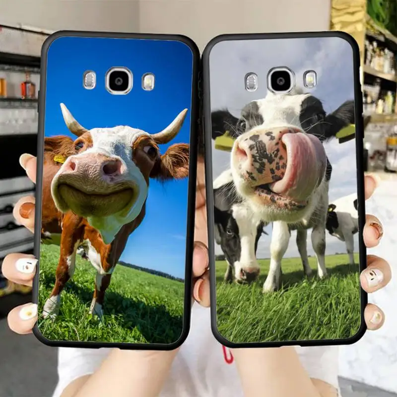 

Cow Phone Case for Samsung J 2 3 4 5 6 7 8 prime plus 2018 2017 2016 core