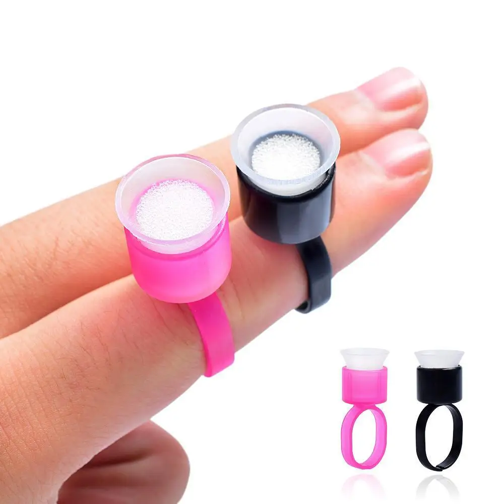 

Half Embroidered Ring Cup Sponge Color Cup Tattoo Eyebrow Floating Lip Ring Finger Holder Disposable Embroidery Tool