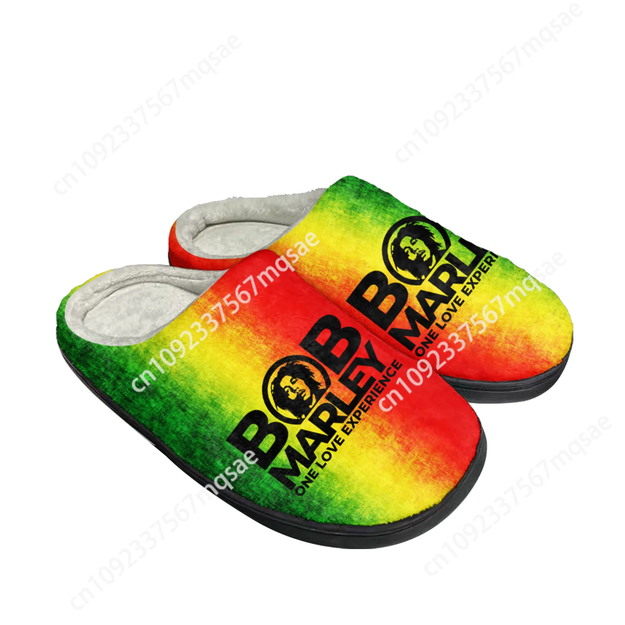 Домашние хлопковые тапочки Bob Marley Reggae Rasta Singer на заказ мужские и женские сандалии
