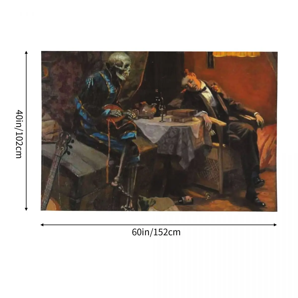 Erich Plontke The Drinker 1910 гобелен аниме-декор настенный декор