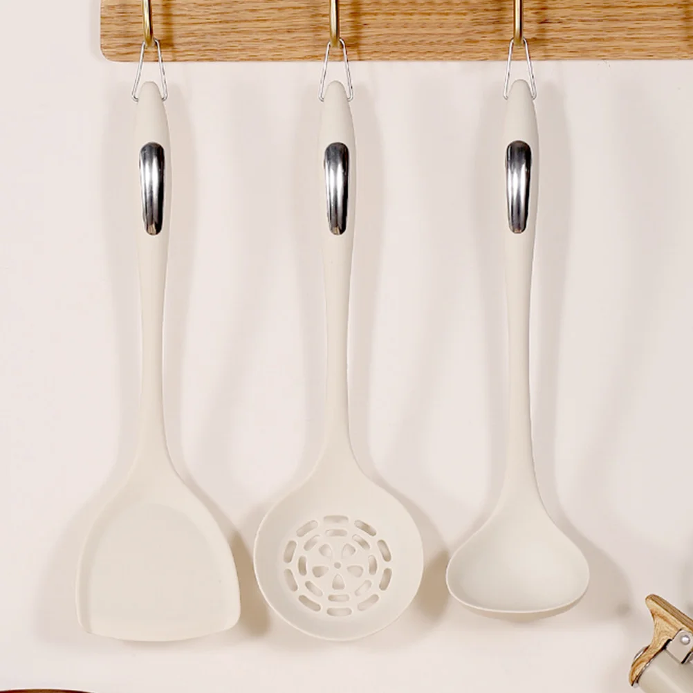 

Soup Spoons Silicon Cooking Spatula Three Piece Suit Kitchen Gadgets Non-stick Utensils