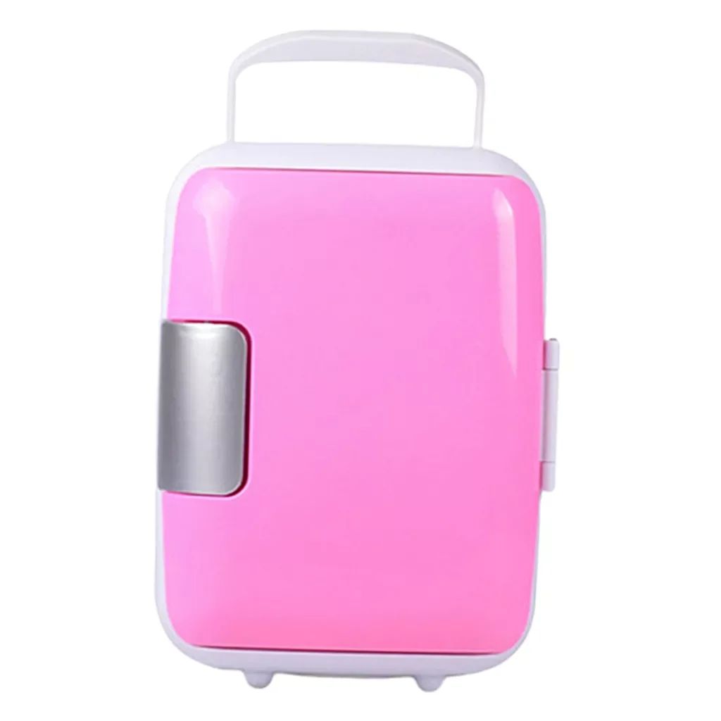 12V 8L MINI CAR REFRIGERATOR 2 LAYER PORTABLE TRAVEL CAMPING FREEZER WITH HANDLE enlarge