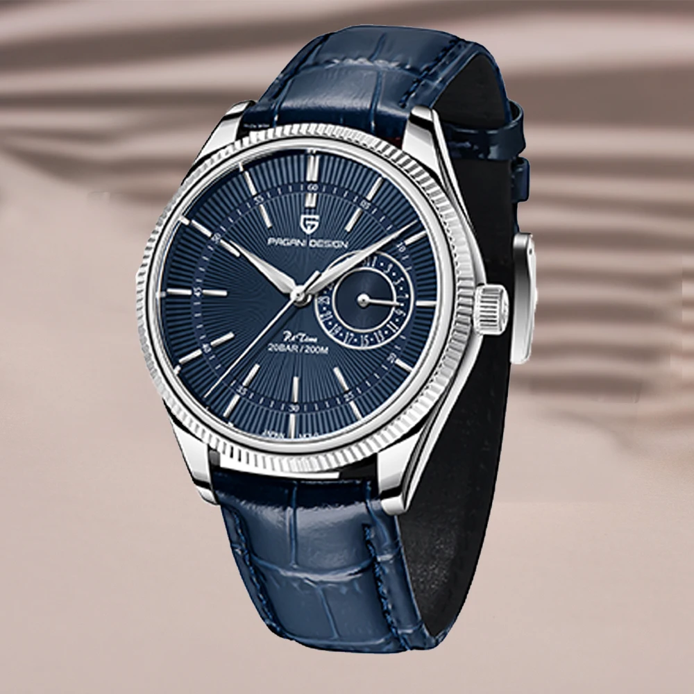 PAGANI Design Top Роскошные мужские водонепроницаемые кварцевые часы 200 м с сапфировым