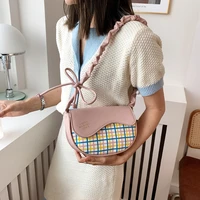 cute fashion women saddle bag underarm bags for woman handbags womens bag 2022 trend luxury designer handbag