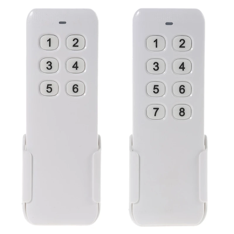 

3V Battery Powered Ultra-thin Wireless Remote with Base EV1527 Chip AK-500-8G