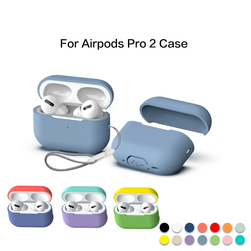 

For Airpods Pro 2 Earphone Protective Case 2022 2-generation Airpods pro 2 Charging Case Silicone Soft Cover
