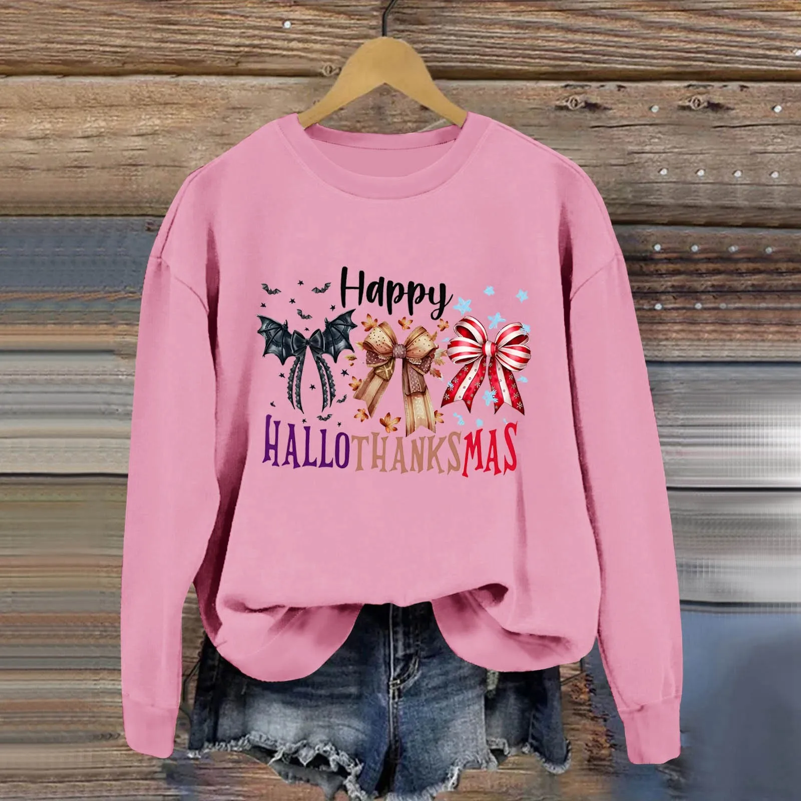 Толстовка с рождественским принтом Спасибо Осенняя толстовка капюшоном Женская