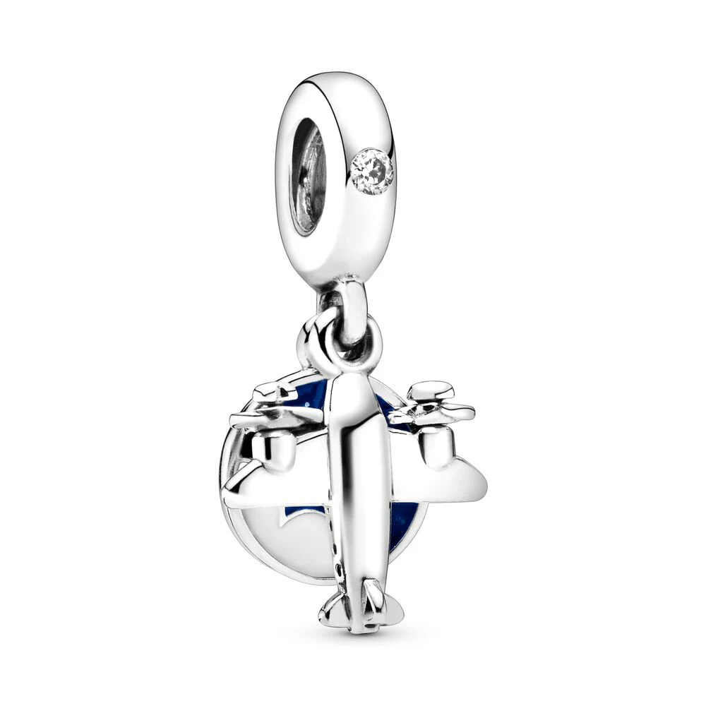 Breloque Pandora en Forme de Tour de Paris pour Femme, Perles, Avion, Tableau de Bord du Film, Secrets Immédiats, Voyage, Pendentif 152