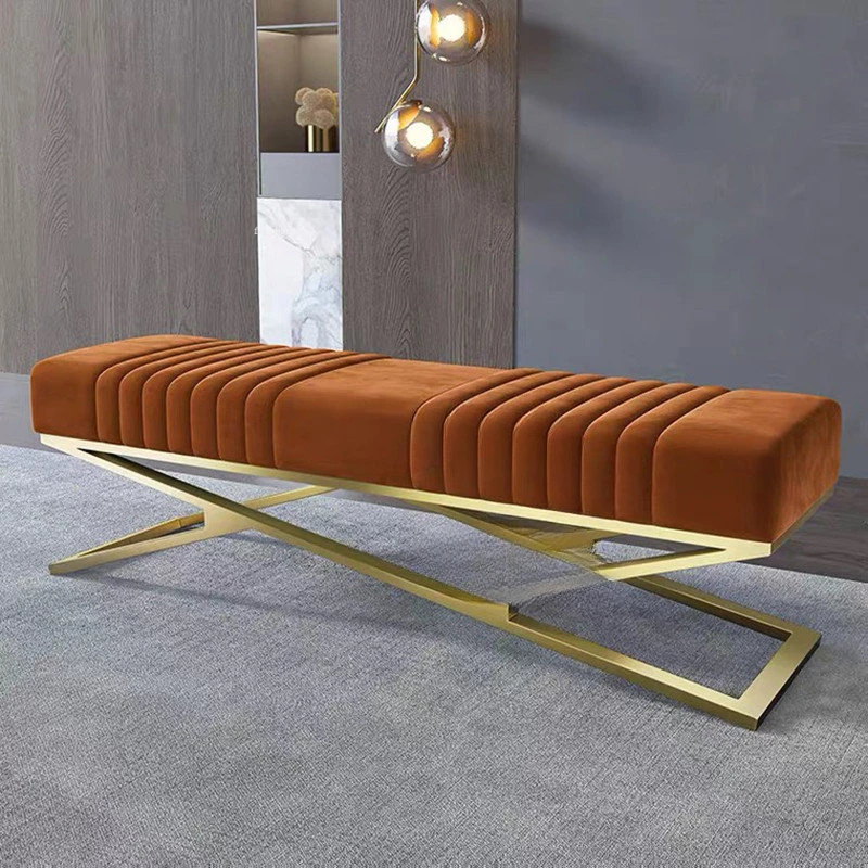 

Nordic Living Room Furniture Shoe Changing Stool Home Bedroom Bed End Long Sofa Clothing Store Fashion Shoe Changing Stools