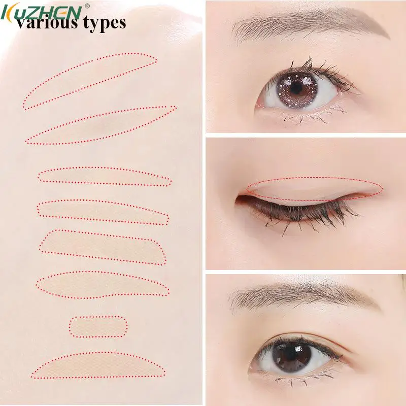 

Invisible Eyelid Sticker Double Eyelid Stickers Transparent Self Adhesive Mesh-Lace Eye Tape Sticker Ladies Eye Makeup Tools