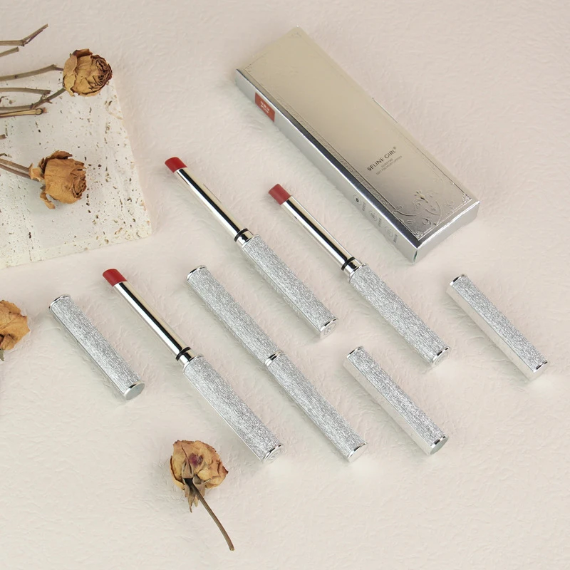 НОВАЯ тонкая губная помада 4 цветов бархатная матовая стойкая женская красота