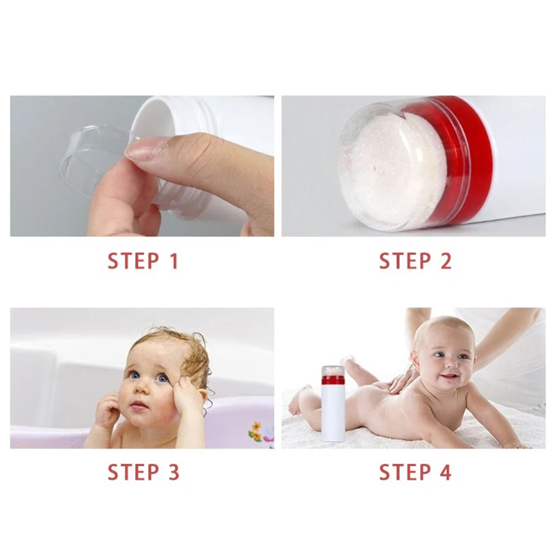 Детская пуховка рассыпчатая бутылочка для пудры талька рассыпчатой хранения