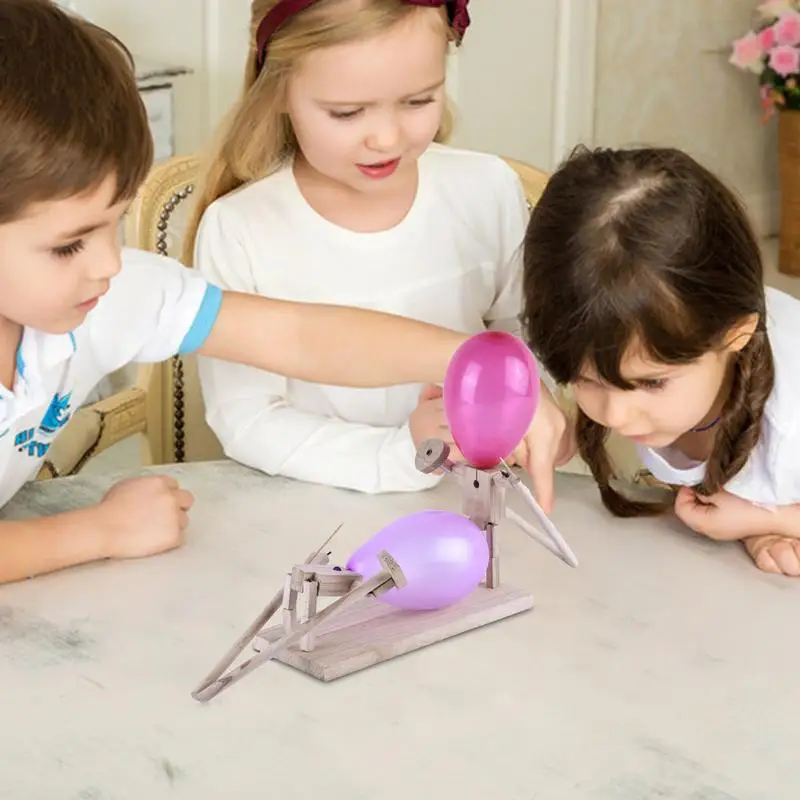 Деревянный истребитель с головой воздушного шара фотоигра для захватывающих