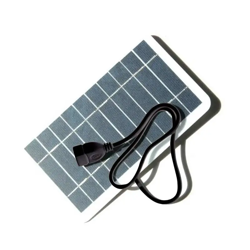 

2W Solar Charger Flexible Solar Panel 5V USB Output Solar Power Charging For Outdoor Camping Mobile Phone USB Charged Device