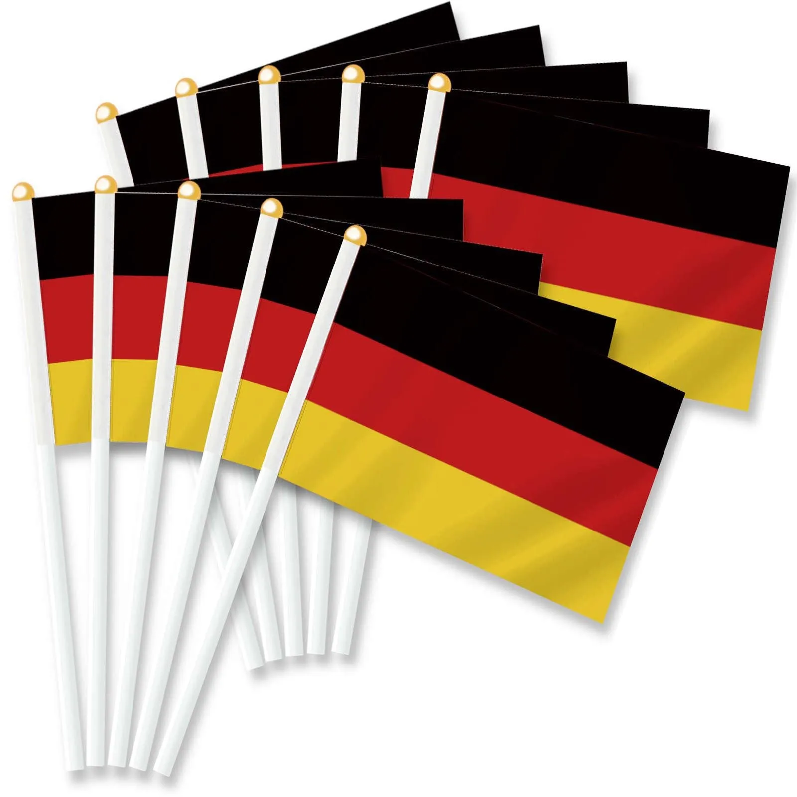 Миниатюрный ручной флаг Германия 14x21 см