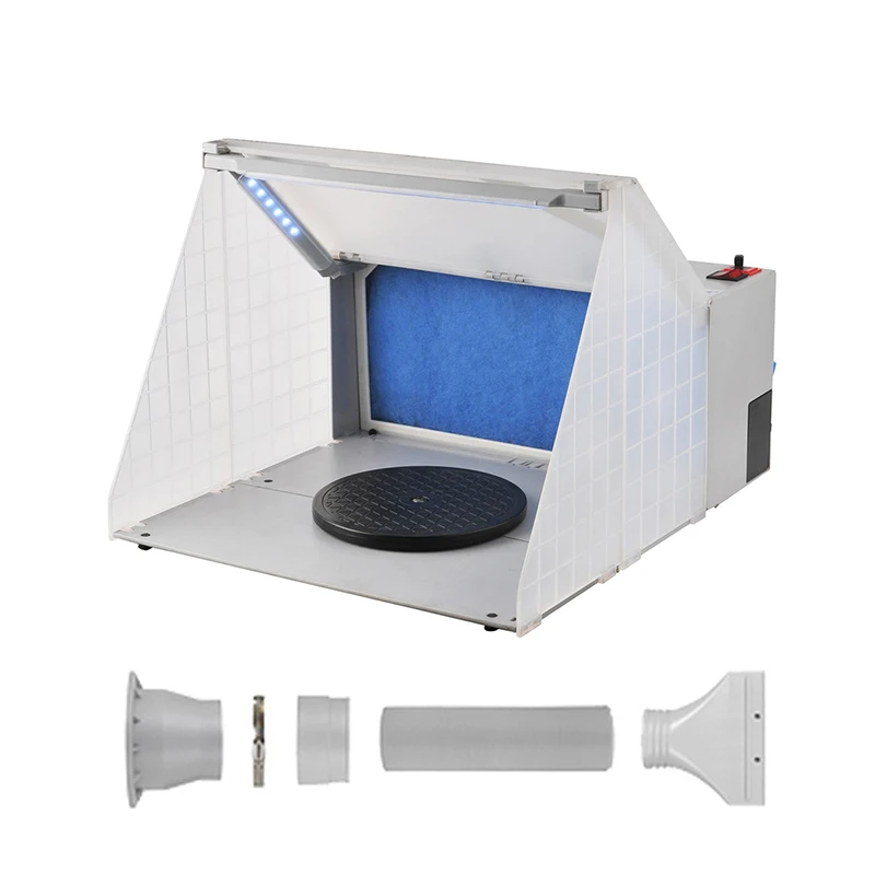 Переносной Аэрограф, распылительная камера, вытяжной вентилятор, Аэрограф для распыления краски, Вытяжной Фильтр, модель для раскрашивания, сделай сам, художественная коробка для распыления краски, верстак