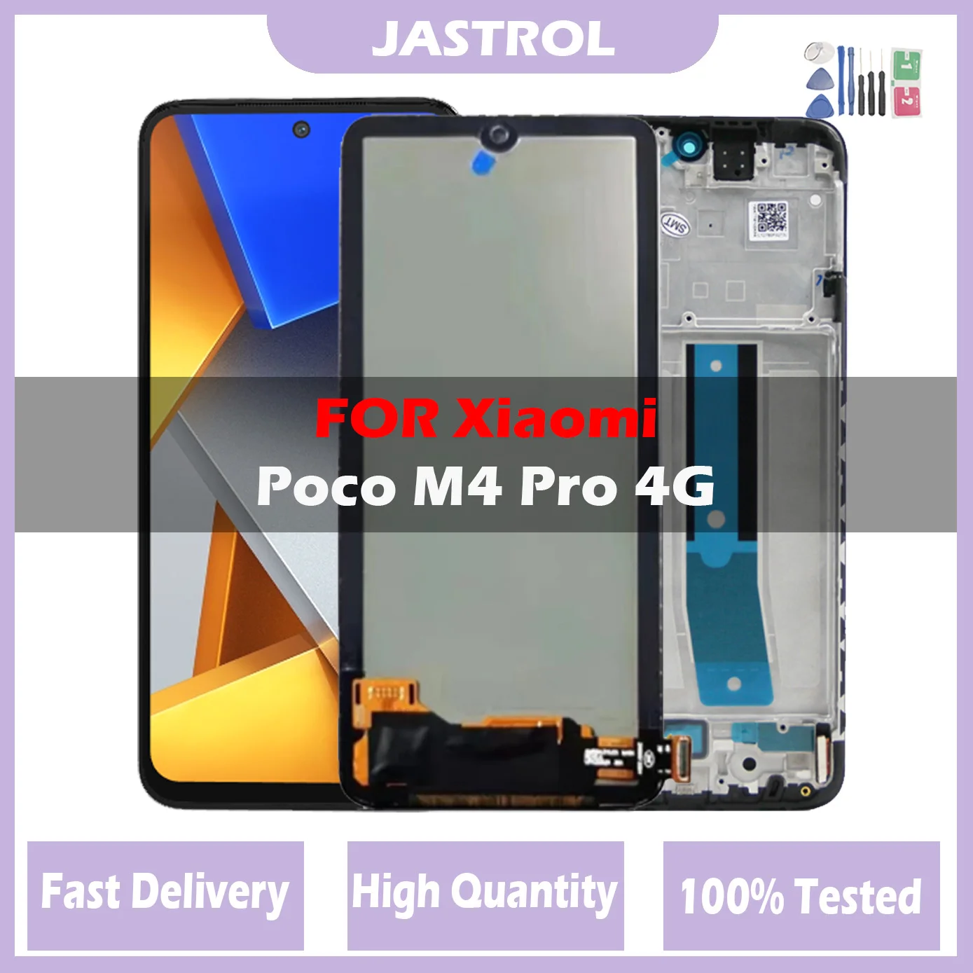 

6.43" Original For Xiaomi Poco M4 Pro LCD 2201117PI 2201117PG MZB0B5VI Display Touch Screen Panel For Xiaomi Poco M4 Pro 4G LCD