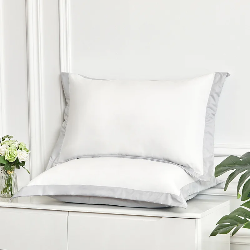 

5 Star Hotel Bedding Pillowcase Brushed Cotton Pure Pillowcase 48*74 Pillow Leather Cotton Pillow Core Cover