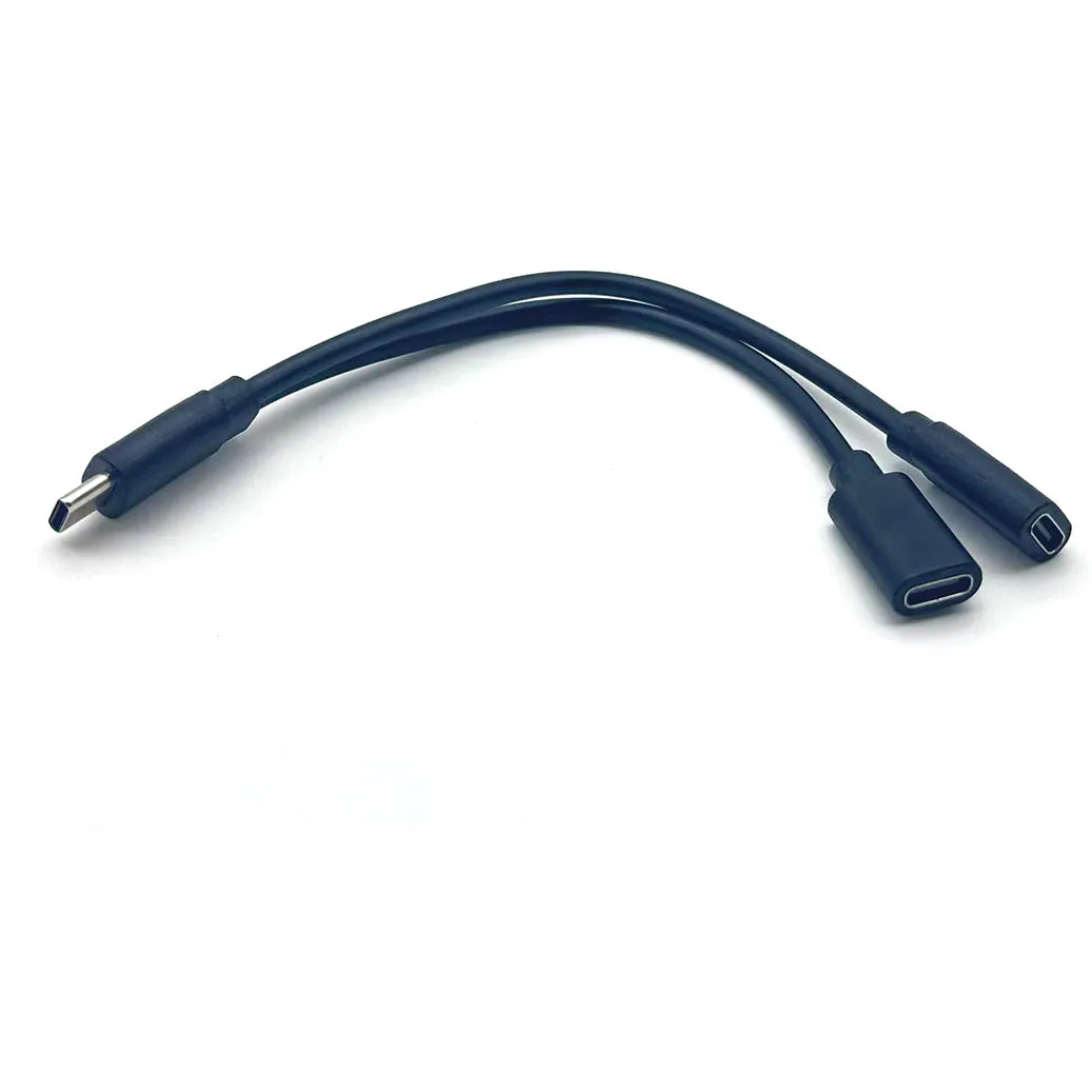 

Тип-C «папа» на 2-портовый разветвитель USB C «мама» Y Разветвитель нескольких быстрых зарядных устройств Кабель даты 0,2 м для смартфонов, планшетов