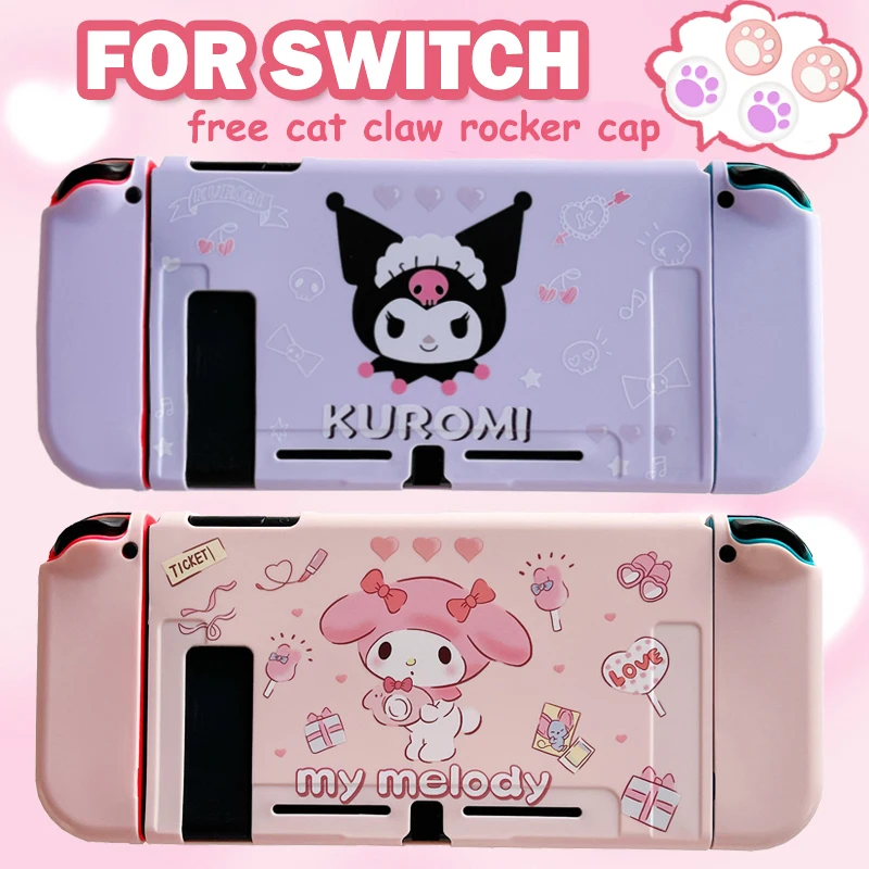 

Sanrio Kuromi My Melody Switch Case Nintendo Game Consoles Accessories Cute Cartoon Switch Storage Card Box NS OLDE General
